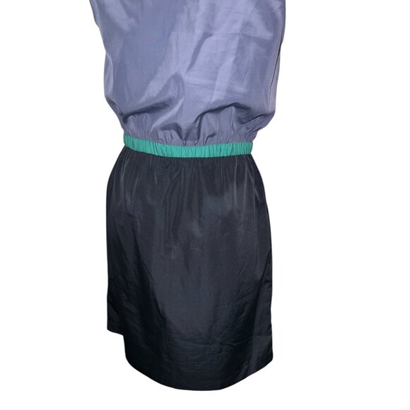 Banana Republic Womens Sleeveless Colorblock Dress Blue & Black Size 8 (Medium) - Picture 13 of 15